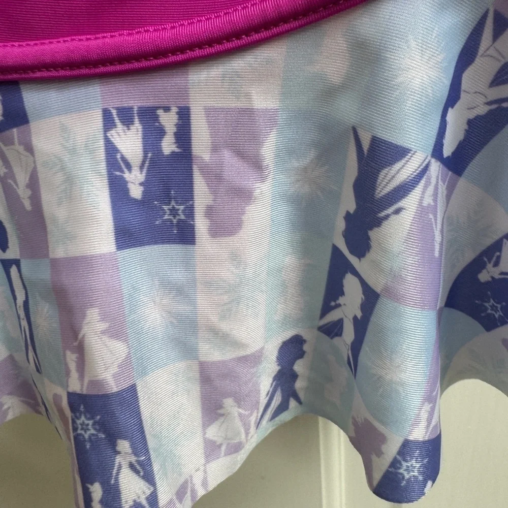 NWOT Disney 2T Frozen Elsa Purple and White Bathingsuit Skort Swim Bottom
